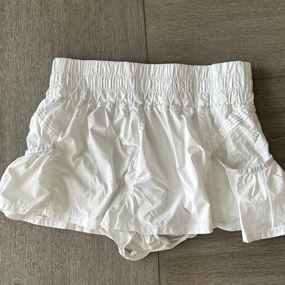 Free People Movement -  White Athletic shorts with Pockets size Medium